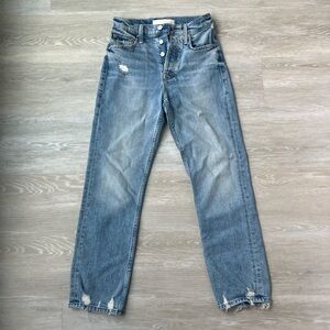 MOTHER Women's Straight Leg Jeans - Light Blue